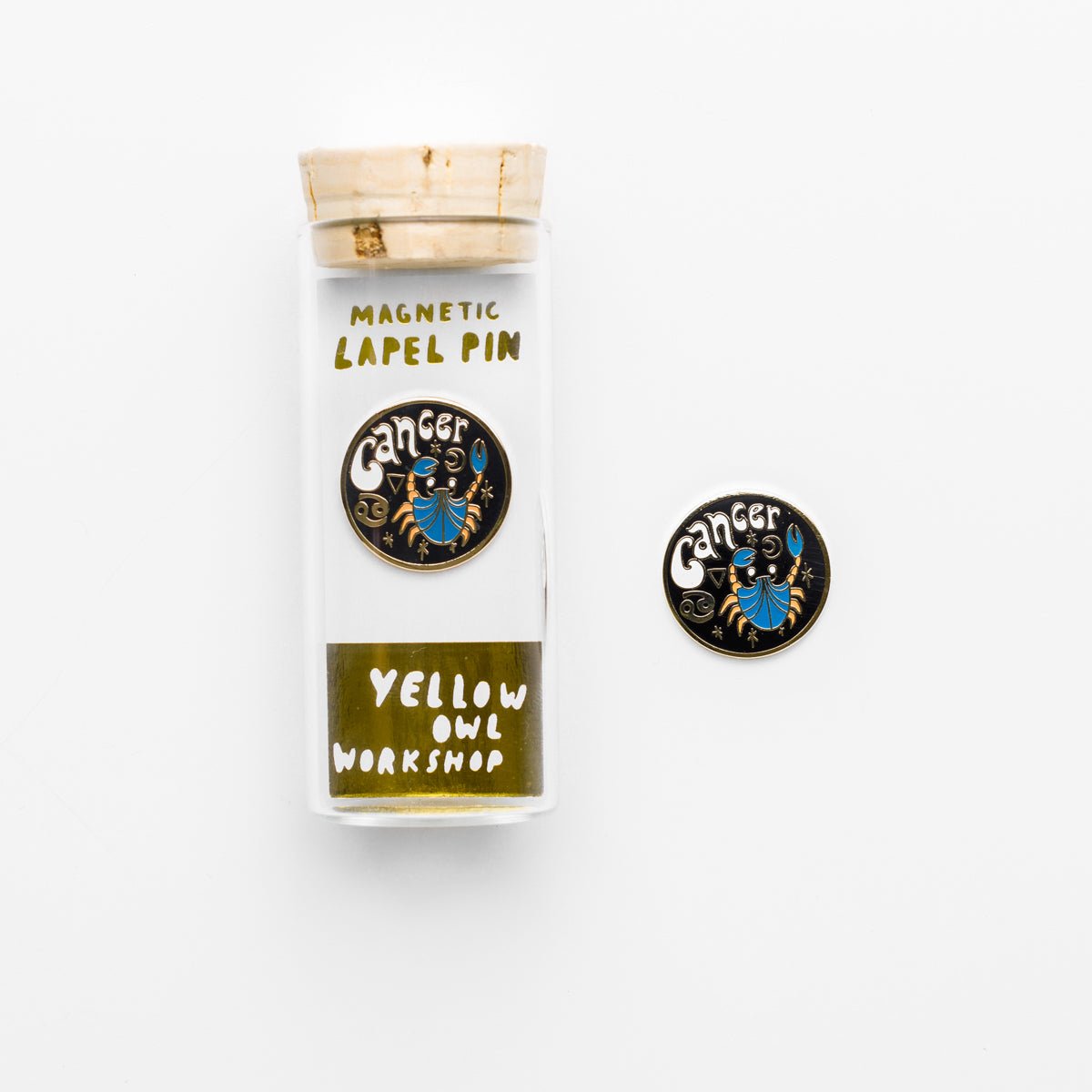 Cancer Lapel Pin - Yellow Owl Workshop