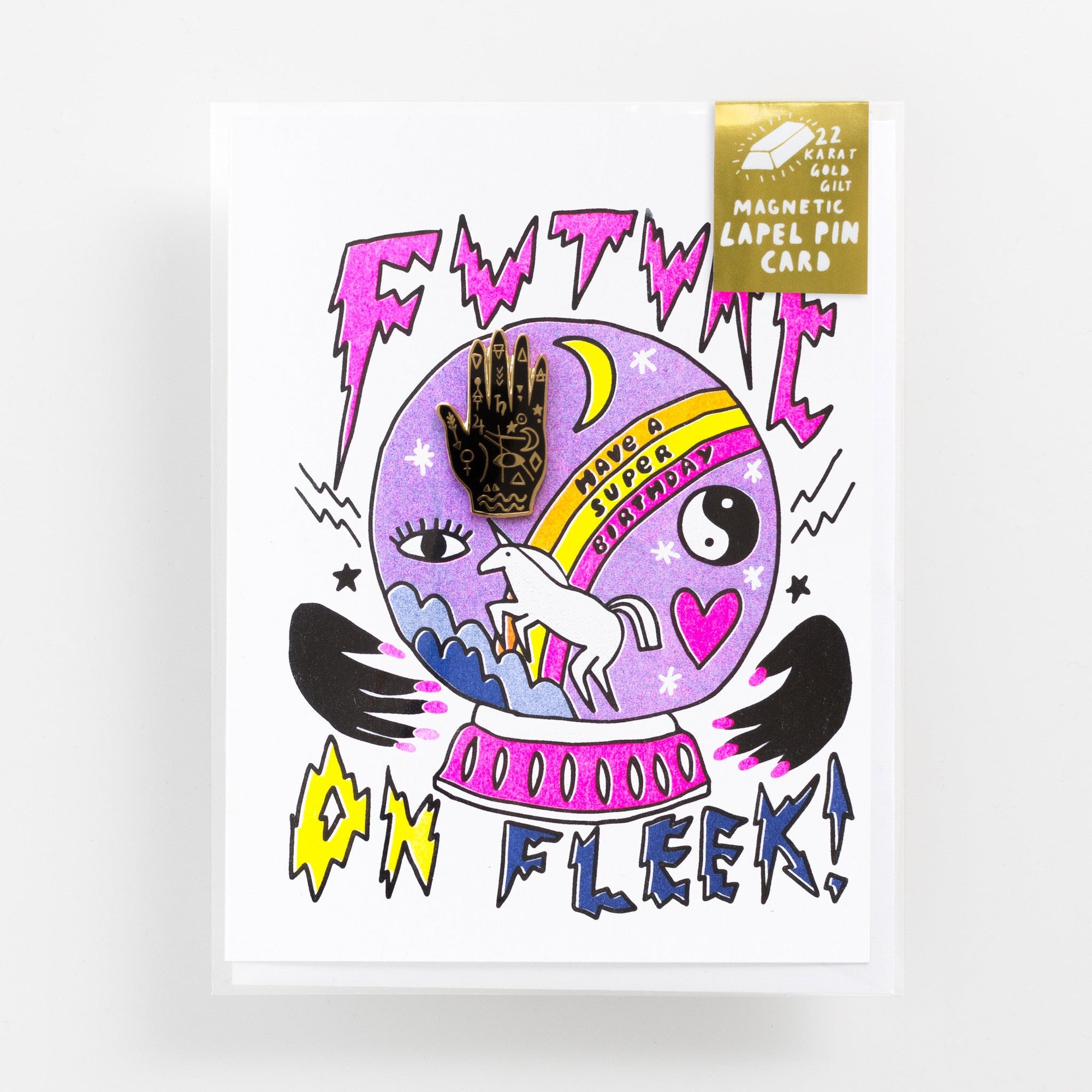 Future on Fleek - Lapel Pin Card - Yellow Owl Workshop