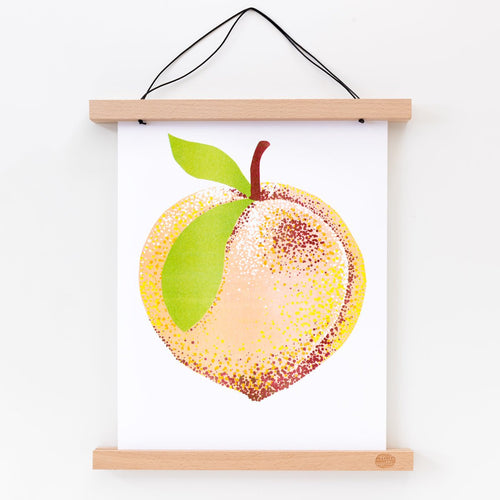 Peach - Risograph Print - Yellow Owl Workshop