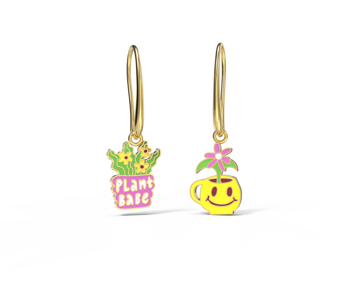 Plant Babe Drop Earrings - Yellow Owl Workshop