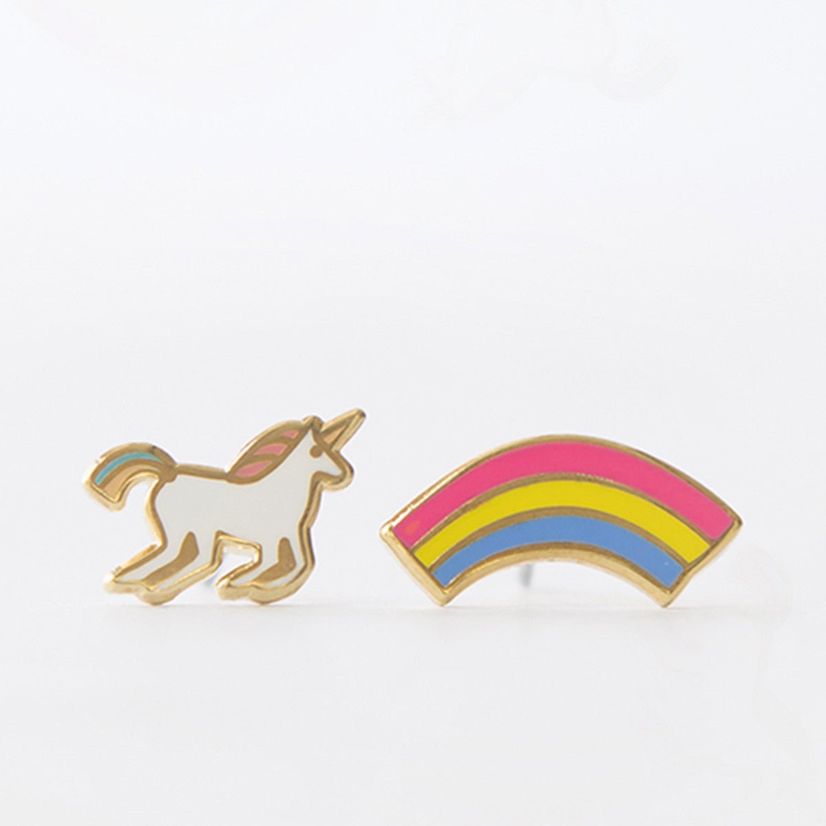 Unicorn & Rainbow Earrings - Yellow Owl Workshop