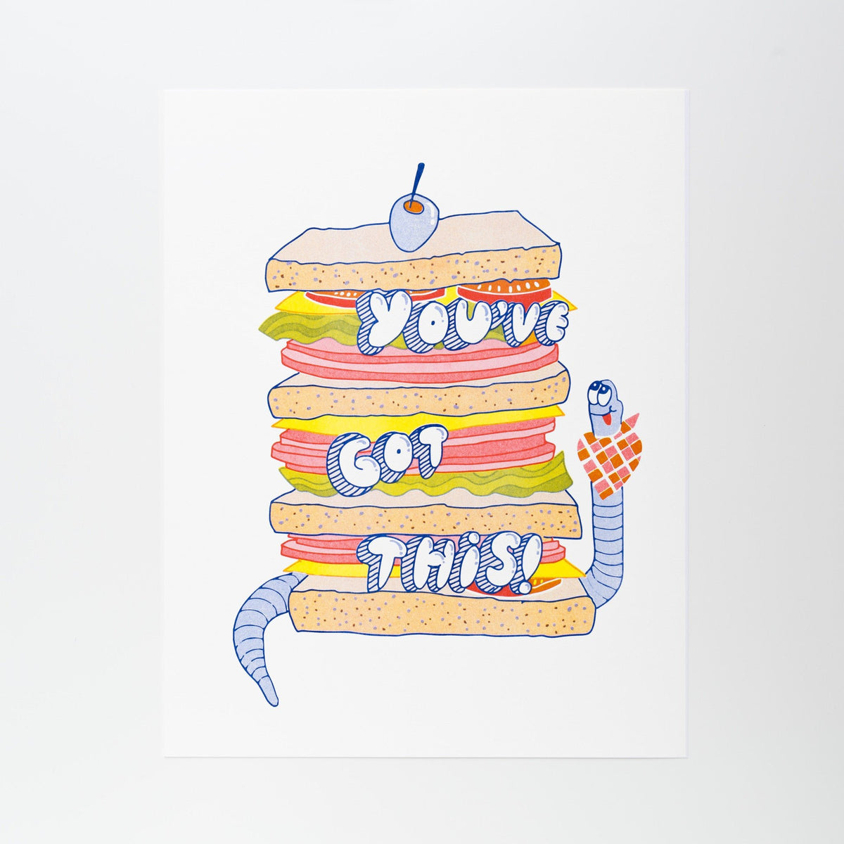 You&#39;ve Got This! - Risograph Print - Yellow Owl Workshop