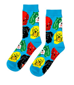Dogs Crew Socks by Kristina Micotti - Small - Yellow Owl Workshop