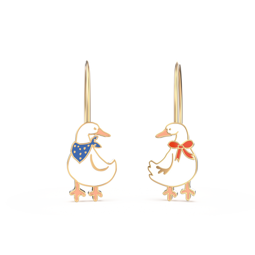 Ducks Drop Earrings