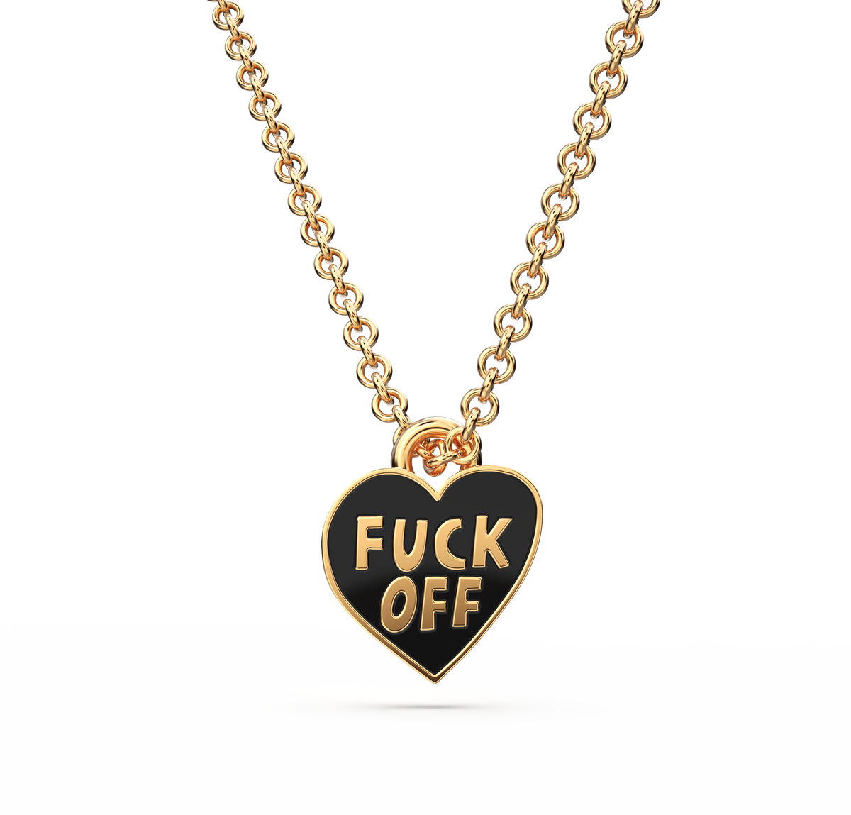 F*ck Off Heart Pendant