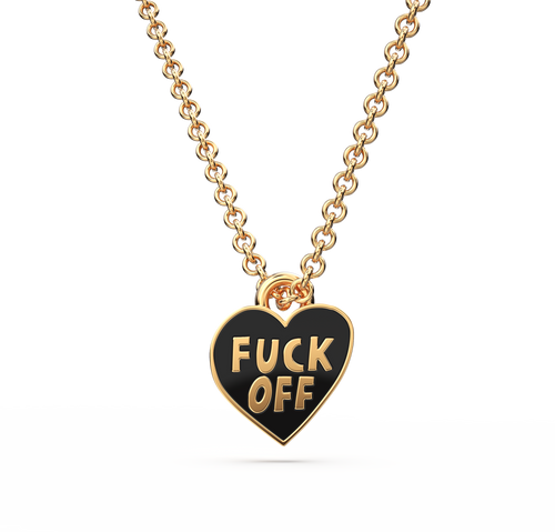 F*ck Off Heart Pendant