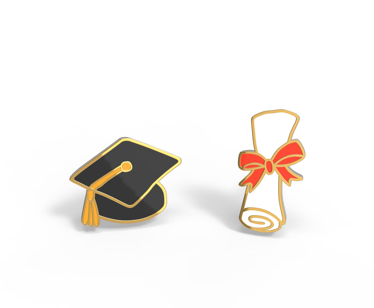 Grad Diploma Earrings