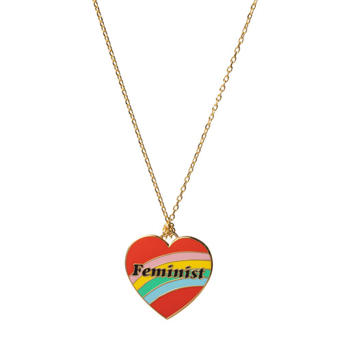 Feminist Heart Pendant
