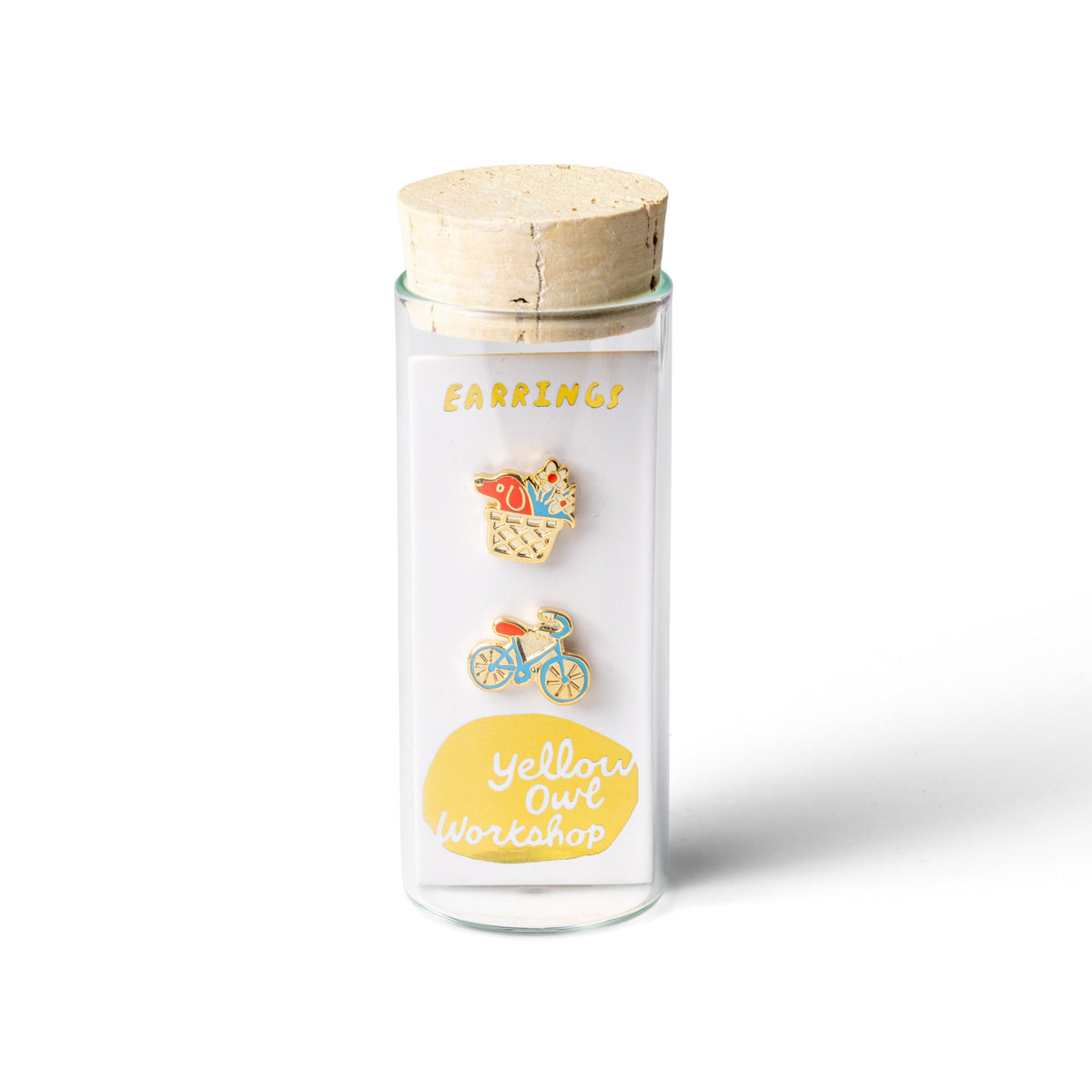 Bike &amp; Basket Earrings