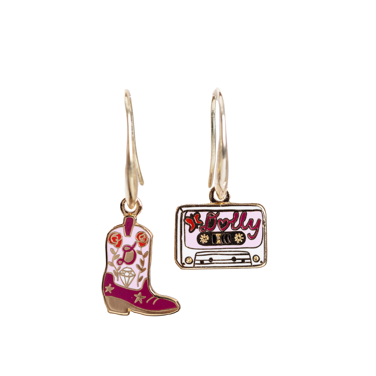 Boot &amp; Country Cassette Drop Earrings