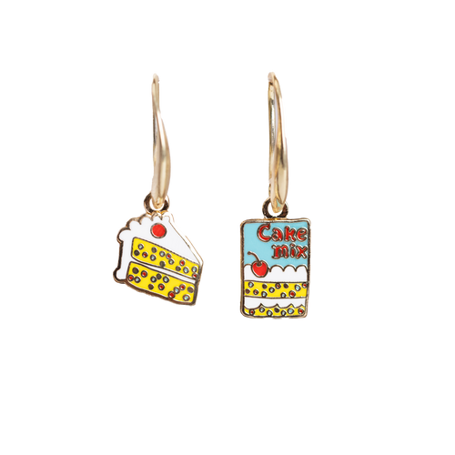 Cake & Cake Mix Drop Earrings