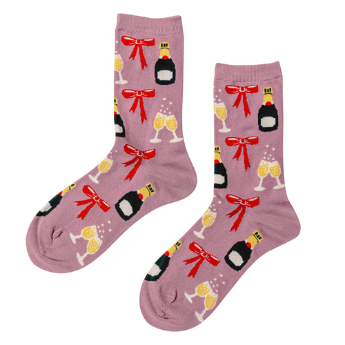 Champagne Toast Crew Socks