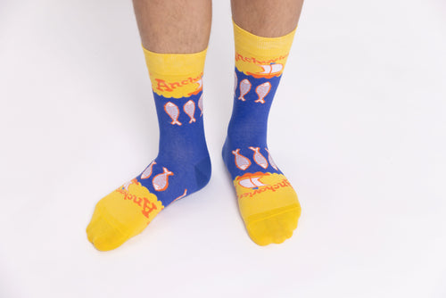 Anchovies Crew Socks - Large