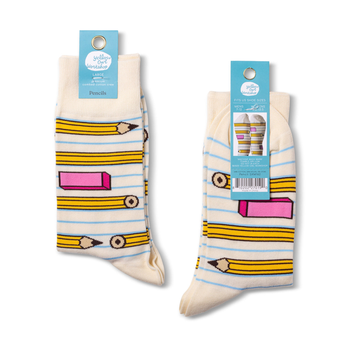 Pencil Crew Socks - Large