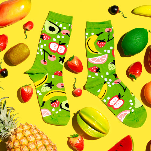Fruits Crew Socks - Small