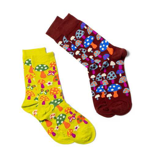 Mushroom Crew Socks - Small