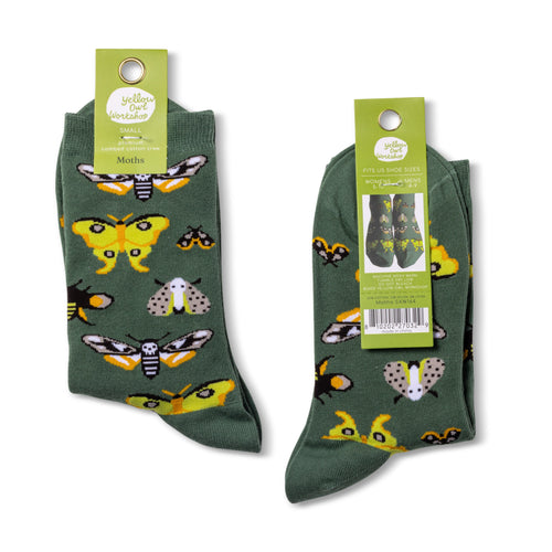 Moths Crew Socks - Small