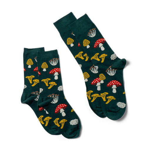 Forest Fungi Crew Socks - Large