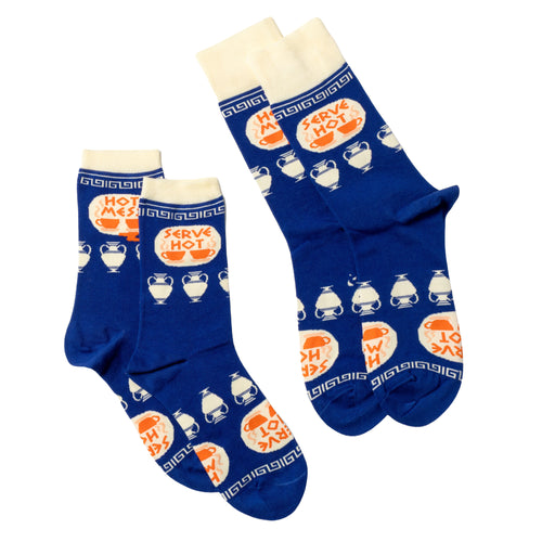 Serve Hot, Hot Mess Crew Socks - Large