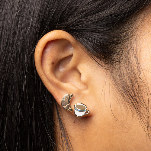 Coffee & Croissant Earrings