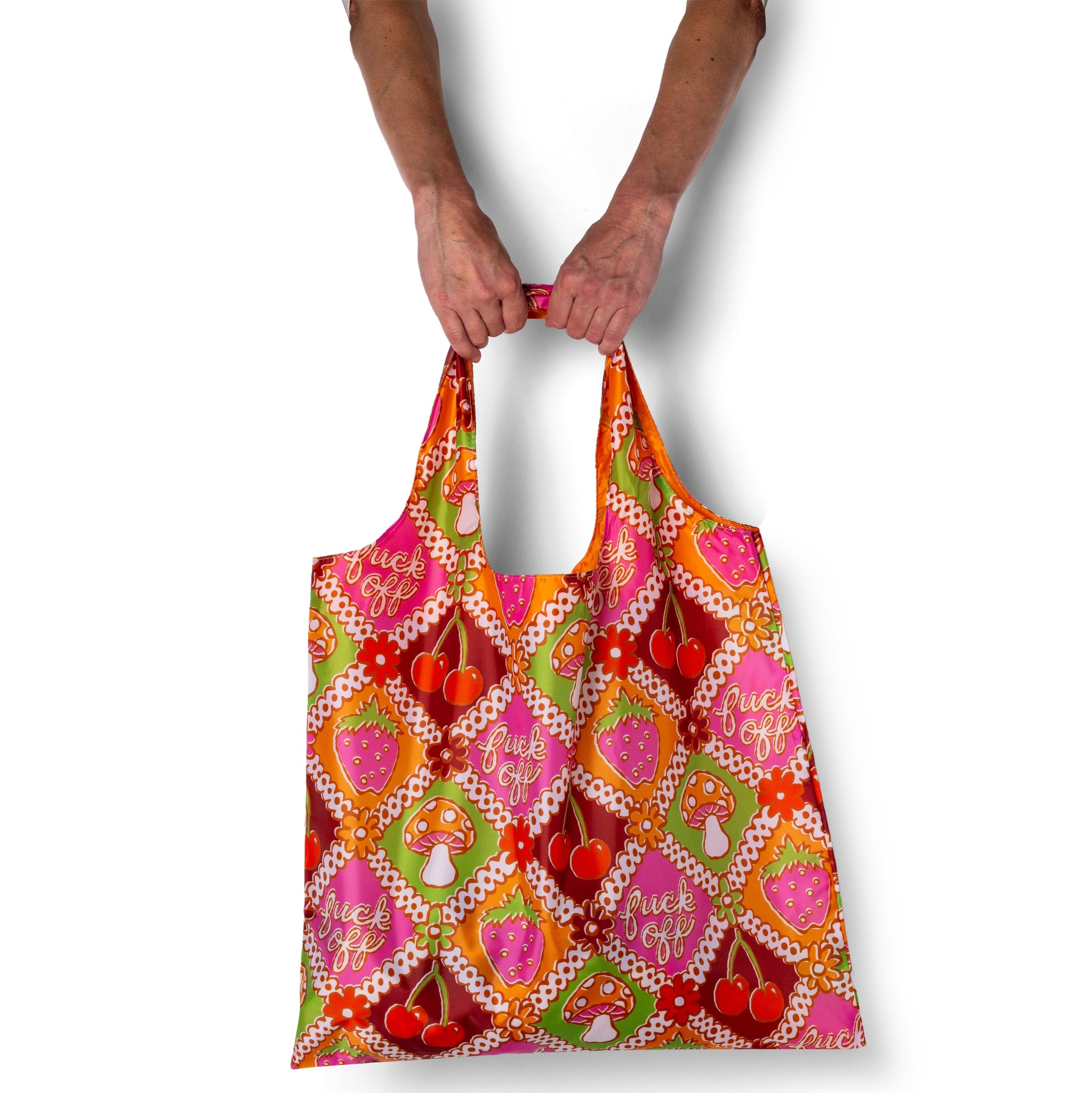 F*ck Off Retro Art Sack® | Funny Tote Bag by Yellow Owl Workshop