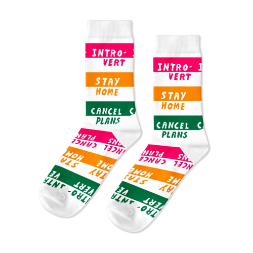 Introvert Crew Socks - Small