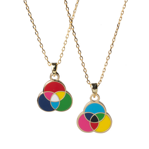 RGB CMYK Color Wheel - Double Sided Pendant