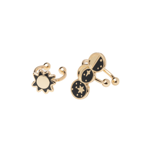 Sun & Moon Phases Ear Cuffs