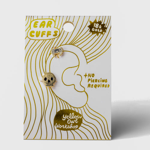 Skull & Spider Ear Cuffs