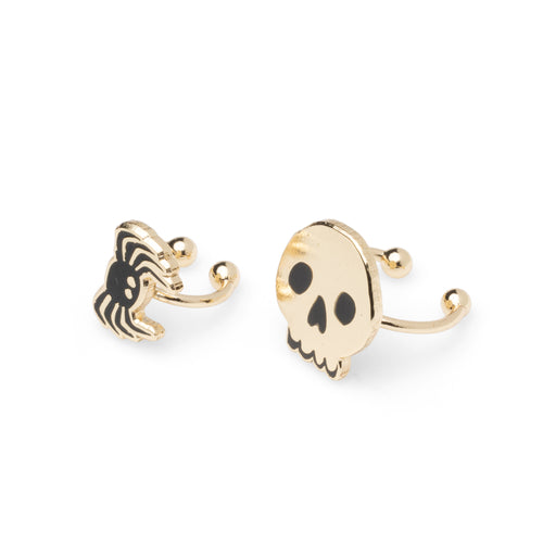 Skull & Spider Ear Cuffs