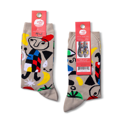 Miro crew socks small size packaging front and back by Yellow Owl Workshop