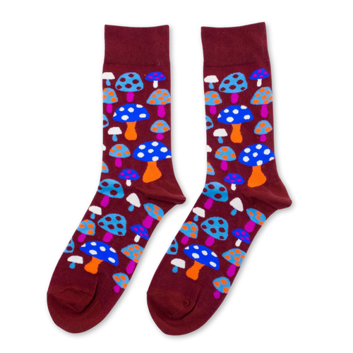Mushroom Crew Socks - Large