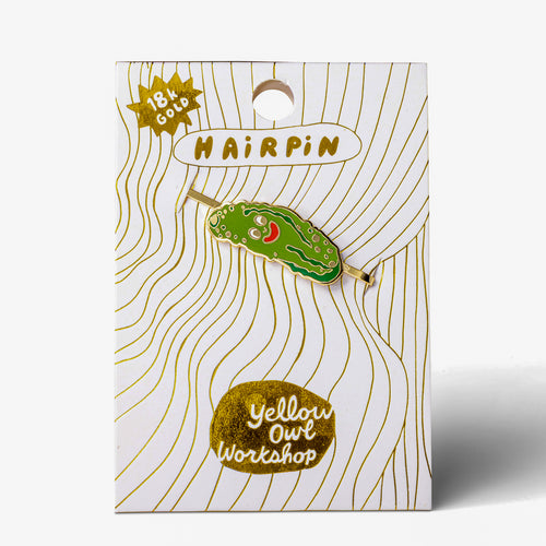 Pickle Guy Hairpin