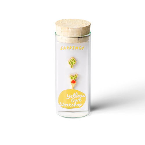 Glass jar with wooden lid on a white background