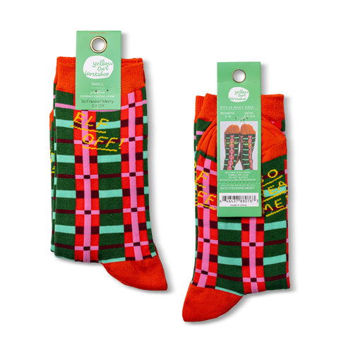 So Freaking Merry Crew Socks - Small