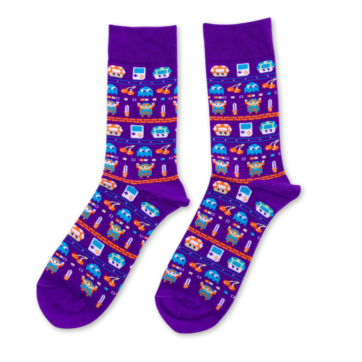 Vintage Gamer Socks | Retro Gaming Crew Socks for Gamers and Fans ...