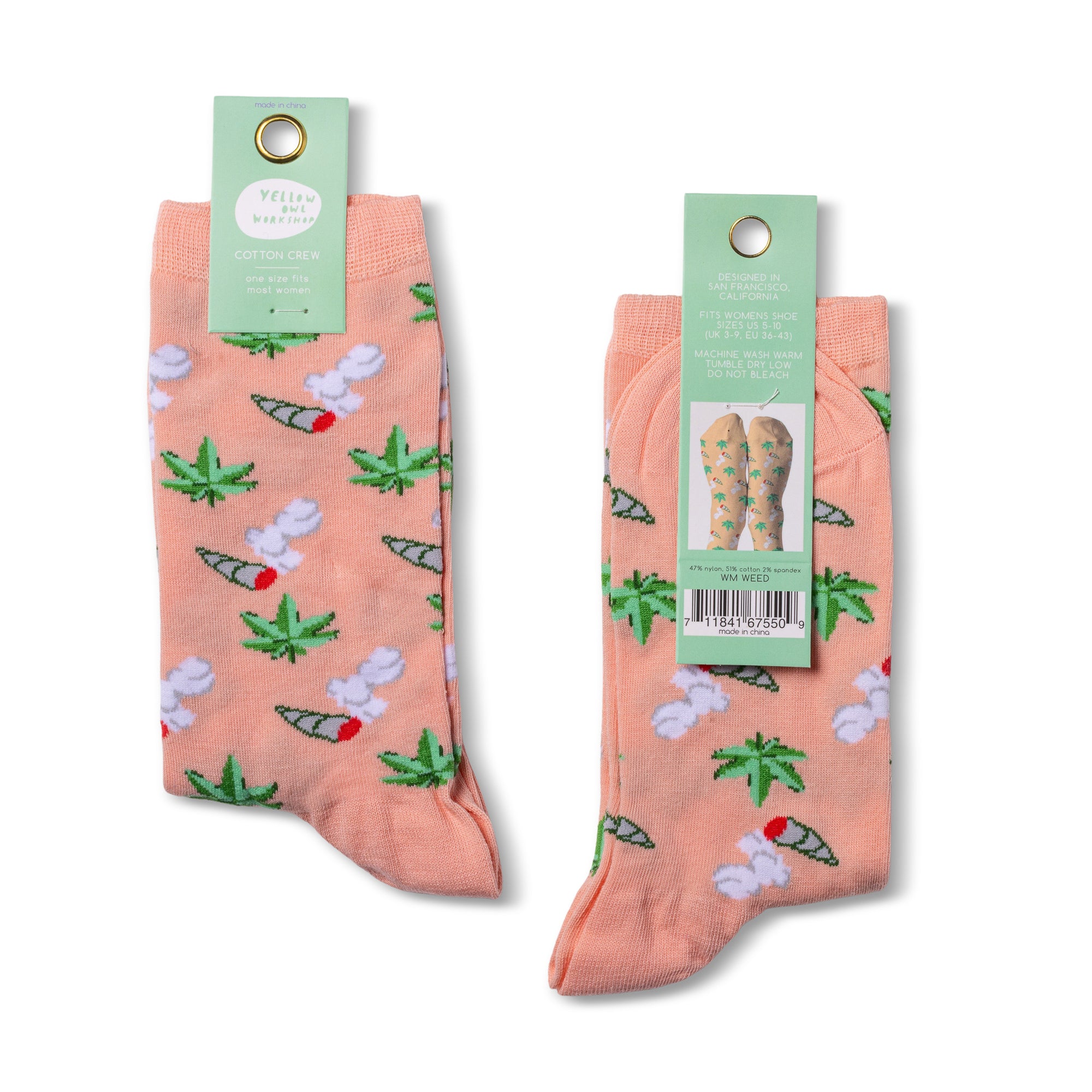 Weed Crew Socks