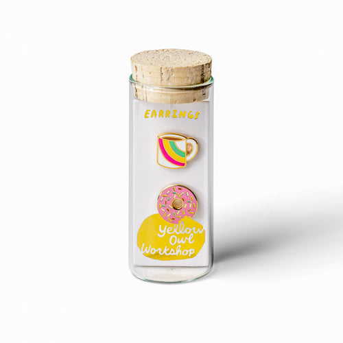 Coffee & Donut Earrings