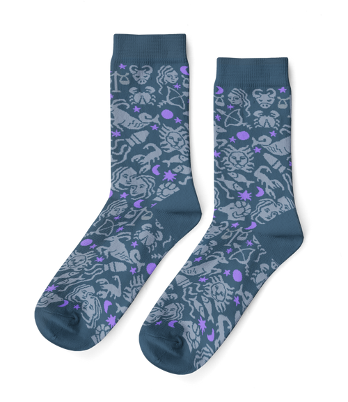 Zodiac Crew Socks - Small
