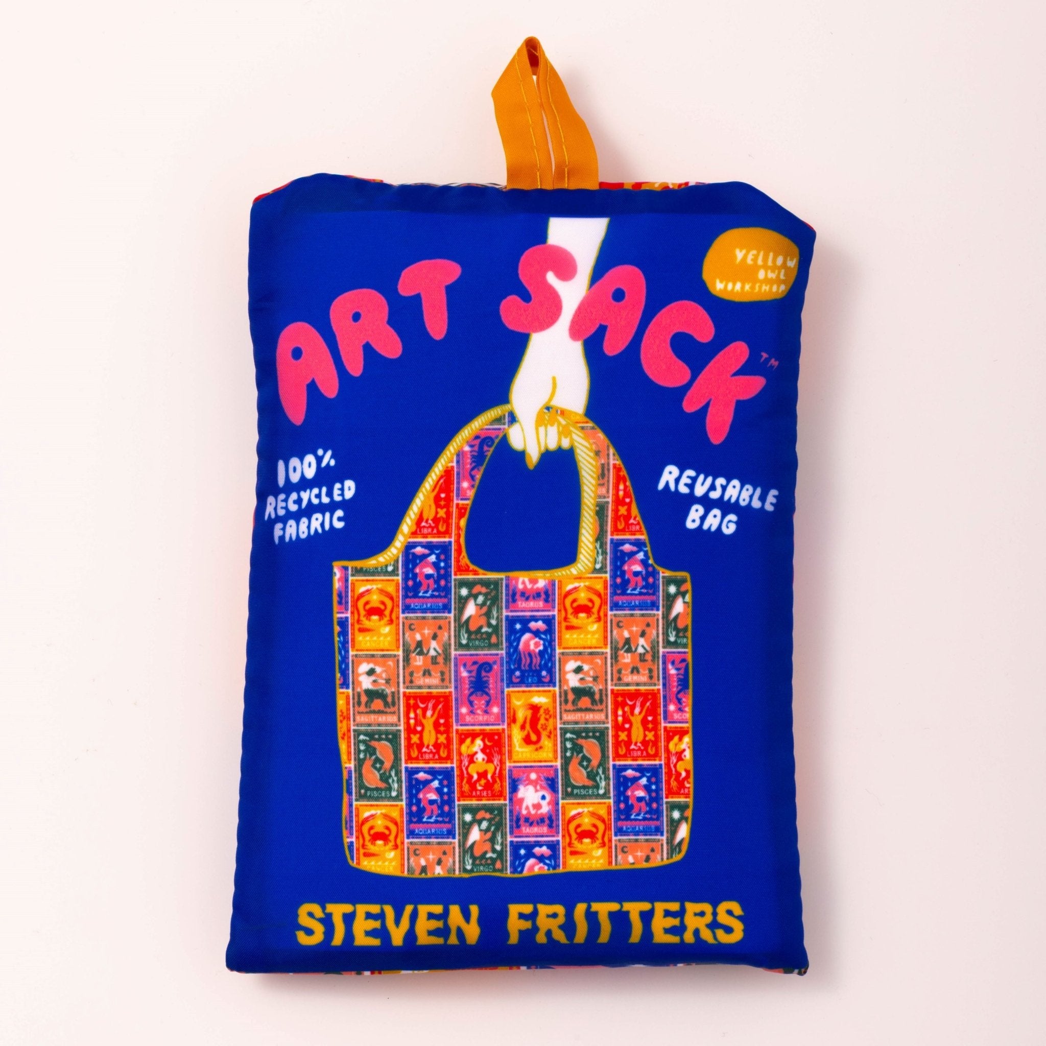 Art Sack By Yellow Owl Workshop, Bookbag Reusable Tote Bag – Happy Thoughts  YGK