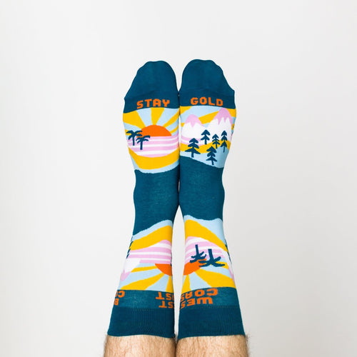 Best Coast Crew Socks - Men's - Yellow Owl Workshop