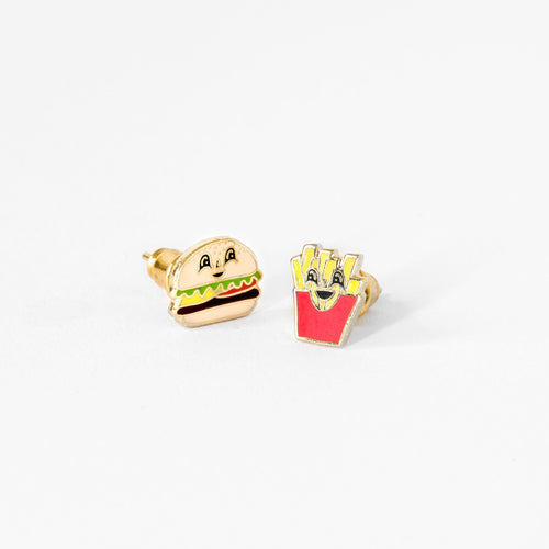 Burger & Fries Earrings - Yellow Owl Workshop