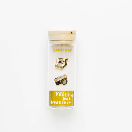 Camera Earrings - Yellow Owl Workshop