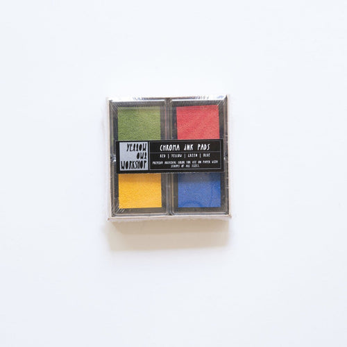 Chroma Ink Pad Set - Red, Yellow, Green, Blue - Yellow Owl Workshop