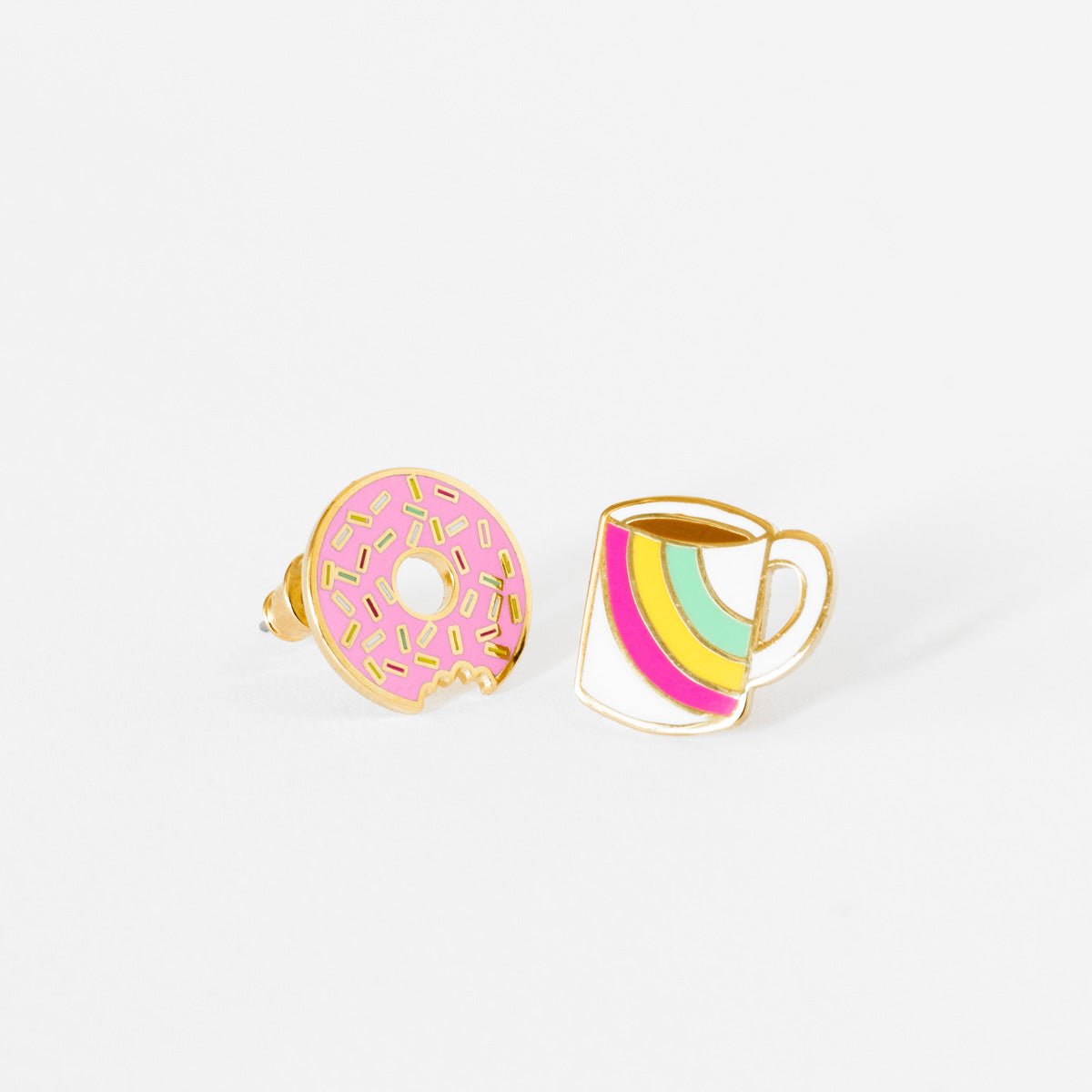 Coffee & Donut Earrings - Yellow Owl Workshop