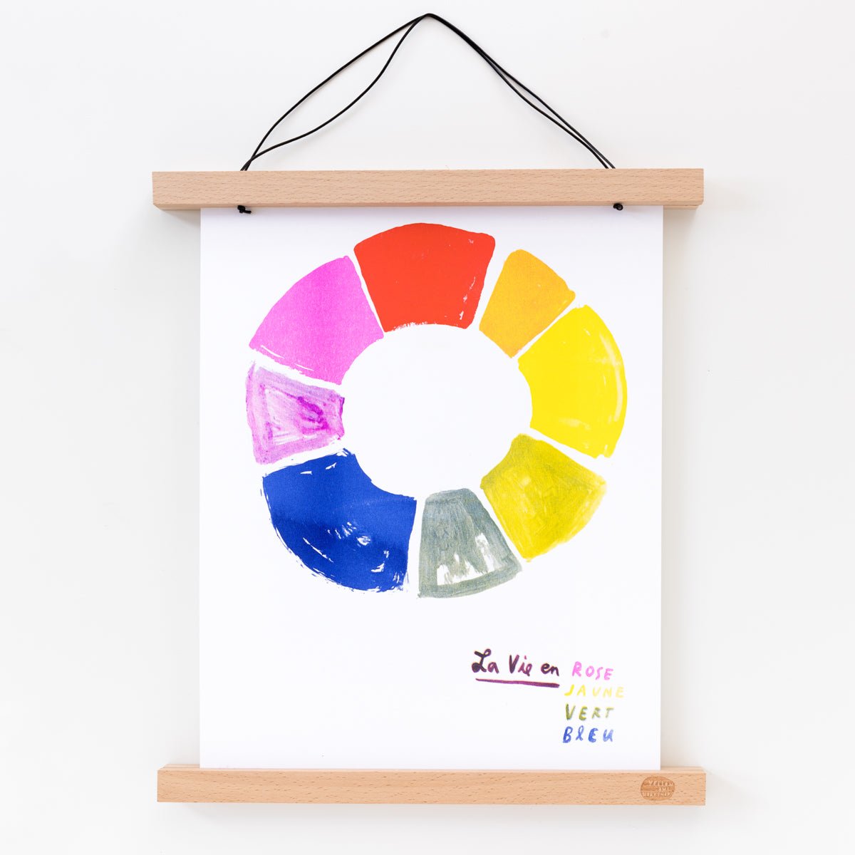 Color Wheel - Risograph Print - Yellow Owl Workshop