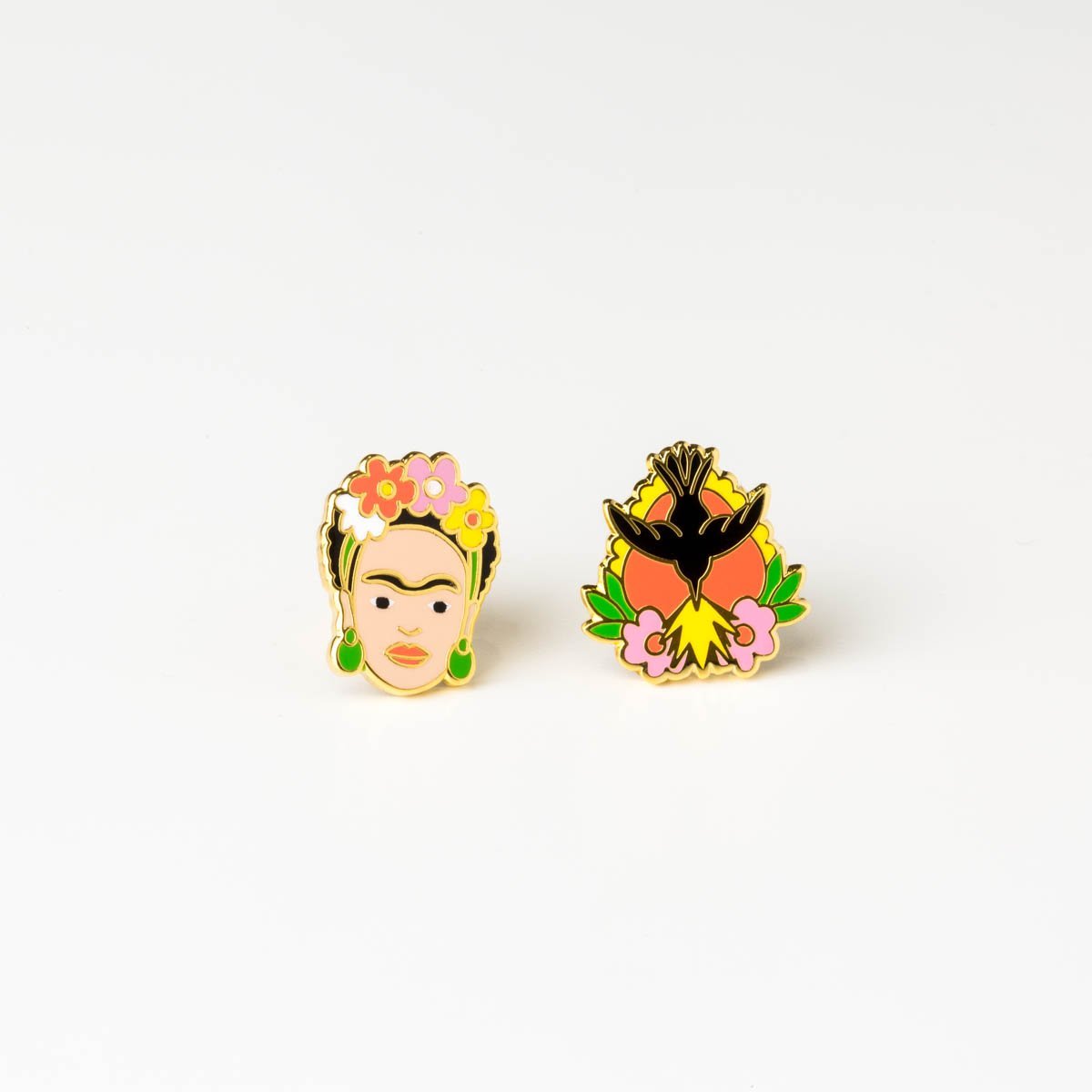 Frida Kahlo &amp; Milagro Earrings - Yellow Owl Workshop