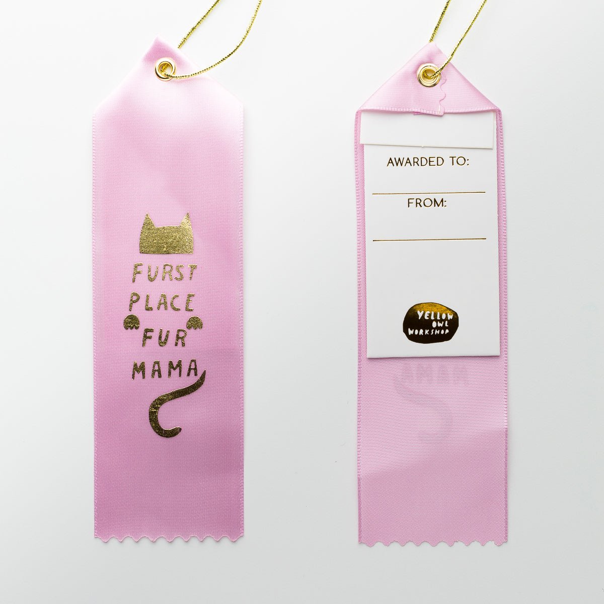 Furst Place Fur Mama - Award Ribbon Card - Yellow Owl Workshop