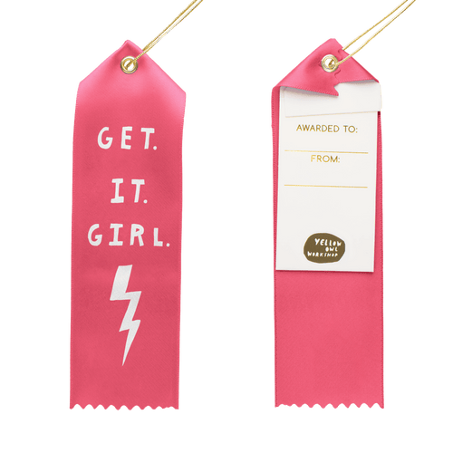 Get It Girl - Award Ribbon Card - Yellow Owl Workshop