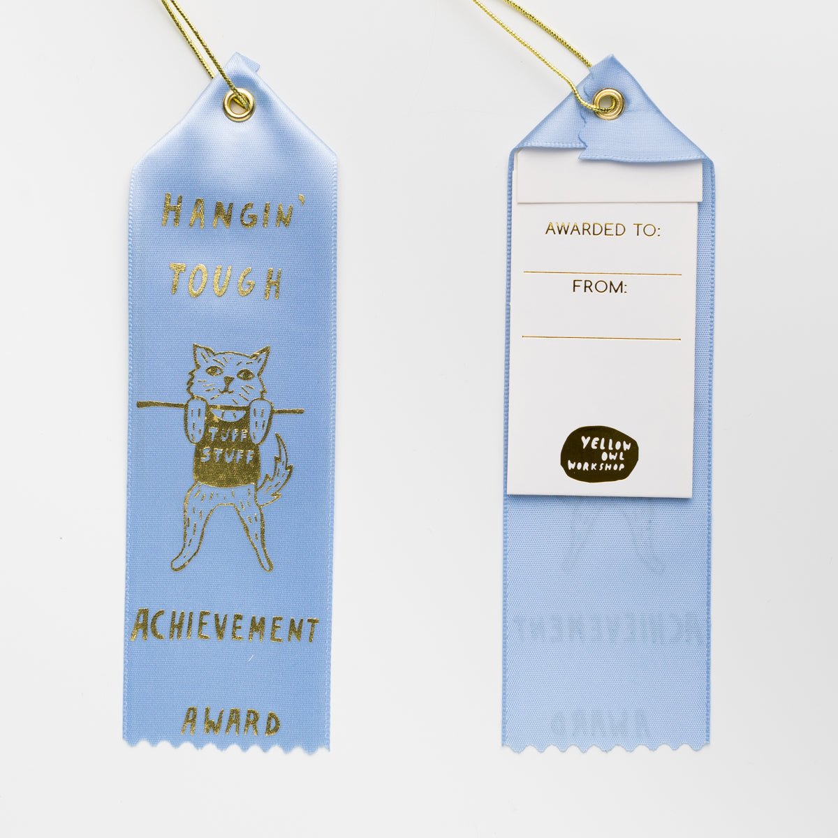 Hangin' Tough - Award Ribbon Card - Yellow Owl Workshop